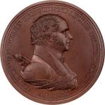 1837 Martin Van Buren Indian Peace Medal. Bronze. First Size. Julian IP-17, Prucha-44. Second Revers