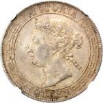 HONG KONG. 1/2 Dollar, 1866. NGC EF-45.