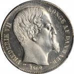 DANISH WEST INDIES. 20 Cents, 1862. Copenhagen Mint. Frederik VII. PCGS PROOFLIKE-64 Gold Shield.