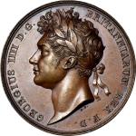 GREAT BRITAIN. George IV Coronation Bronze Medal, 1821. London Mint. UNCIRCULATED.