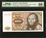 GERMANY, FEDERAL REPUBLIC. Deutsche Bundesbank. 1000 Deutsche Mark, 1977. P-36a. PMG Gem Uncirculate