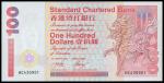 Standard Chartered Bank, consecutive run of 100x $100, 2001, serial number HC430901-431000, red and 