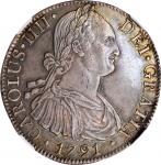 MEXICO. 8 Reales, 1791-Mo FM. Mexico City Mint. Charles IV. NGC AU-58.
