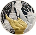 FRANCE. Partly Gilt Silver 50 Euros, 2017. NGC PROOF-70 Ultra Cameo.