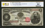 Fr. 357. 1891 $2 Treasury Note. PCGS Banknote Choice Uncirculated 64.