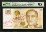 SINGAPORE. Board of Commissioners of Currency. 10,000 Dollars, 1999. P-44s. Specimen. PMG Gem Uncirc