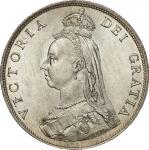 英国(GB), 1887, 銀(Ag), ﾌﾛｰﾘﾝ Florin,未使用－, UNC－, ヴィクトリア女王像 ジュビリーヘッド 1フローリン銀貨 1887年 KM762