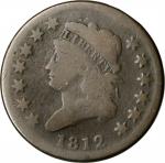 1812 Classic Head Cent. S-290. Rarity-1. Small Date. Good-6.