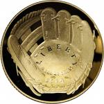 2014-W National Baseball Hall of Fame Gold $5. Deep Cameo Proof (Uncertified).