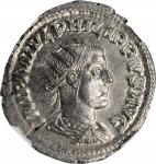 PHILIP II, A.D. 247-249. AR Antoninianus (3.93 gms), Antioch Mint, A.D. 247-248. NGC MS★, Strike: 5/