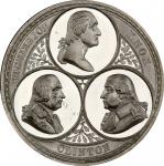 Circa 1883 Evacuation of New York medal by George T. Morgan. Washington, Knox and Clinton Obverse. M