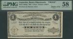 Banco Hipotecario, Argentina, proof 1 Peso, Buenos Aires, 14th July 1891, this particular note was u