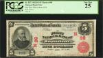 Ironton, Ohio. $5 1902 Red Seal. Fr. 587. The First NB. Charter #98. PCGS Very Fine 25.