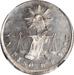 MEXICO. Peso, 1870-DoP. NGC MS-63.