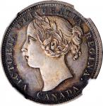 CANADA. 20 Cents, 1858. London Mint. Victoria. NGC SPECIMEN-63.
