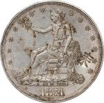 1874-S Trade Dollar. Chopmarked (NGC).