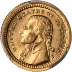 1903 Louisiana Purchase Exposition Gold Dollar. Jefferson Portrait. MS-66+ (PCGS).