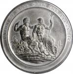 1825 Erie Canal Completion Medal. White Metal. 81 mm. By Edward Thomason of Birmingham, England.  AU