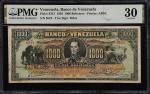 VENEZUELA. Banco de Venezuela. 1000 Bolivares, 1936. P-S315. Rosenman 133. PMG Very Fine 30.
