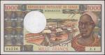 CONGO DEMOCRATIC REPUBLIC. Banque Des Etats De LAfrique Centrale. 1000 Francs, 1978. P-3c. Uncircula