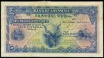 Bank of Abyssinia, a uniface proof for a 5 thalers, 19- (ca 1915), blue and multicoloured, bank at l