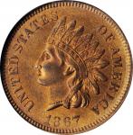 1867 Indian Cent. MS-63 RB (NGC).