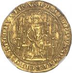 FRANCE / CAPÉTIENS - FRANCE / ROYALPhilippe VI (1328-1350). Chaise d’or ND (1346).  NGC MS 62 (Fr.27