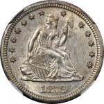 1872-S Liberty Seated Quarter. Briggs 1-A, the only known dies. MS-63 (NGC).