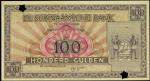 SURINAME. De Suinaamsche Bank. 100 Gulden, 1951. P-94r. Remainder. PMG Gem Uncirculated 65 EPQ.