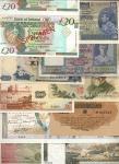 A Group of World Banknotes, 1872-2013, including European notes from Poland, UK, France, Ireland & B