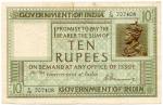 Banknotes – India. Government of India: 10-Rupees, first issue, ND (c.1925), serial no.C78 707408, K