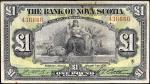 JAMAÏQUE - JAMAICA1 pound type “The Bank of Nova Scotia” 2 janvier 1930. PMG 25 Very Fine (1915805-0