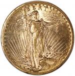1909/8年美国20元金币，PCGS AU58