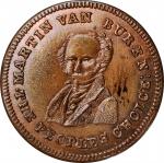1863 Martin Van Buren Political Medal / Civil War Token Muling. DeWitt-MVB 1840-7 / Fuld-479. Copper