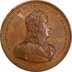 1813 (post-1868) Captain James Lawrence / U.S.S. Hornet vs. H.M.S. Peacock Medal. By Moritz Furst. J