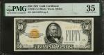 Fr. 2404. 1928 $50 Gold Certificate. PMG Choice Very Fine 35.