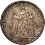 1873-A法国5法郎银币，PCGS MS64，#43148559