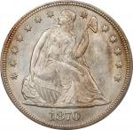 1870 Liberty Seated Silver Dollar. OC-5. Rarity-3+. MS-66+ (PCGS).