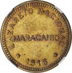 VENEZUELA. Maracaibo. Leper Colony. 5 Centimos, 1916. NGC MS-63.