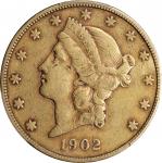 1902-S Liberty Head Double Eagle. VF Details--Cleaned (PCGS).