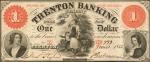 Trenton, New Jersey. Trenton Banking Company. June 1, 1865. $1. Choice Very Fine.
