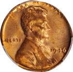1946 Lincoln Cent--Struck on an Elliptical Planchet--MS-65 RD (PCGS).