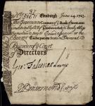 Bank of Scotland, 12 Pounds Scots, Edinburgh, 24. 6. 1723, serial number 87/51671, payable to David 