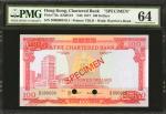 1970-75年香港渣打银行一佰圆。样张。PMG Choice Uncirculated 64.