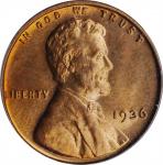 1936 Lincoln Cent. Satin Proof-65 RD (PCGS). OGH.