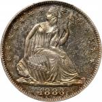 1883 Liberty Seated Half Dollar. Proof-64 (PCGS).