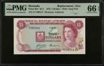 BERMUDA. Bermuda Monetary Authority. 5 Dollars, 1978. P-29a*. Replacement. PMG Gem Uncirculated 66 E
