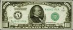 Fr. 2210a-A. 1928 $1000 Federal Reserve Note. Boston. PCGS Very Fine 30.