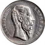 MEXICO. 50 Centavos, 1866-Mo. Mexico City Mint. Maximilian. NGC MS-63+.