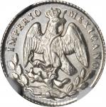 MEXICO. Empire of Maximilian. 5 Centavos, 1864-M. Mexico City Mint. NGC MS-64.